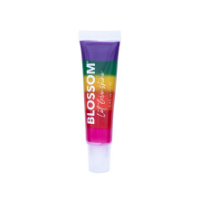 Brilho Labial Hidratante Colorido, Aroma de Morango, Com Flores Reais, 0.4 fl. oz/10ml