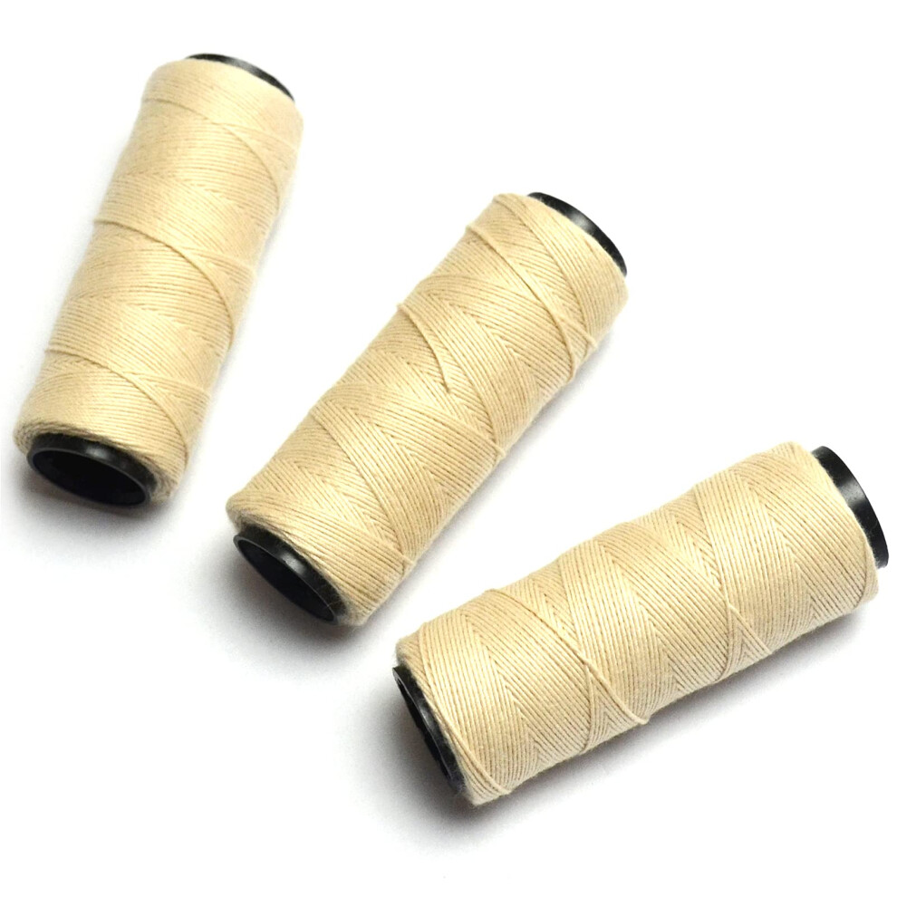 Bluple Professionelle Webf Den, 3 Rollen, Zum Herstellen Von Per Cken, Zum N Hen Von Haartressen, Haarverl Ngerungen, Diy (3 St Ck, Beige)-image