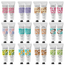BODY & EARTH # LOVE Confezione regalo da 24 creme per le mani Lozione profumata per mani secche e screpolate Lozione da viaggio Mini lozione per