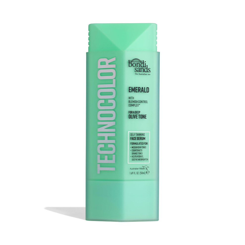 Bondi Sands Technocolor Self Tanning Face Serum  Innovative Formula Hydrates  Soothes  and Enhances Skin with Vitamin C and Chamomile  Fragrance Free