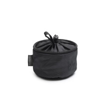 Kompakte Aufbewahrungstasche fur Wascheklammern von Brabantia mit Aufhangeschlaufe und Verschlusskordel (Mattschwarz). Platzsparender Organizer f