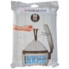 Brabantia PerfectFit M   llbeutel, 60 Liter, Gr      e M, wei
