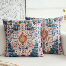 Capa de Almofada BUAEL Boho 66x66 cm Conjunto de 2, Padrão Vintage Étnico Dupla Face