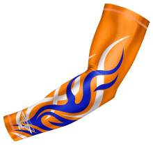 Bucwild Sport Flame Compression Arm rmeljugend/Kinder & Erwachsene Gren - Baseball -Basketball -Fuball Running - UV/Sonnenschutzkhlung Basis