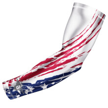 Bucwild Sports Kompressions-Armmanschette mit USA-Flagge, Tribal-Design, Gr ssen fur Jugendliche und Erwachsene, perfekt fur Baseball, Basketball,