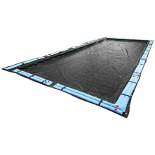 Buffalo Blizzard Micro Mesh Husa de iarna neagra pentru piscine dreptunghi de 14 metri-28 de metri | Ploaie sau zapada topita pentru a trece | Co