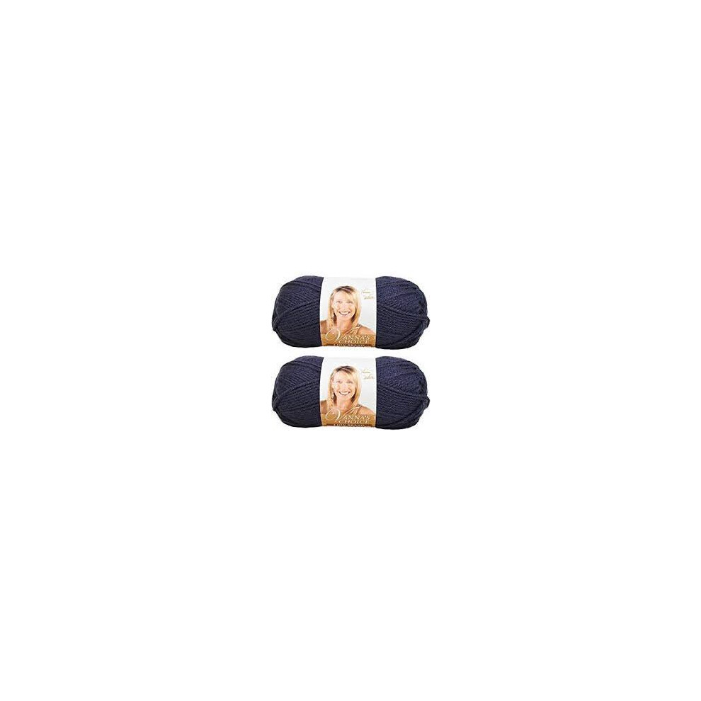 Bulk Buy: Vanna's Choice Lion Brand Yarn (2-Pack) (Navy)