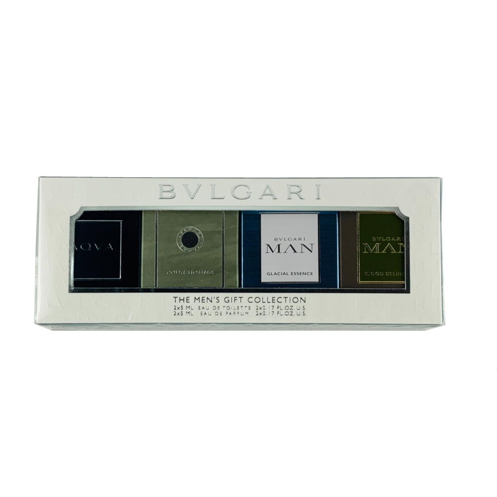 BVLGARI Mens Colgone Variety Gift Set Mini Splashes 0.17 Fl oz