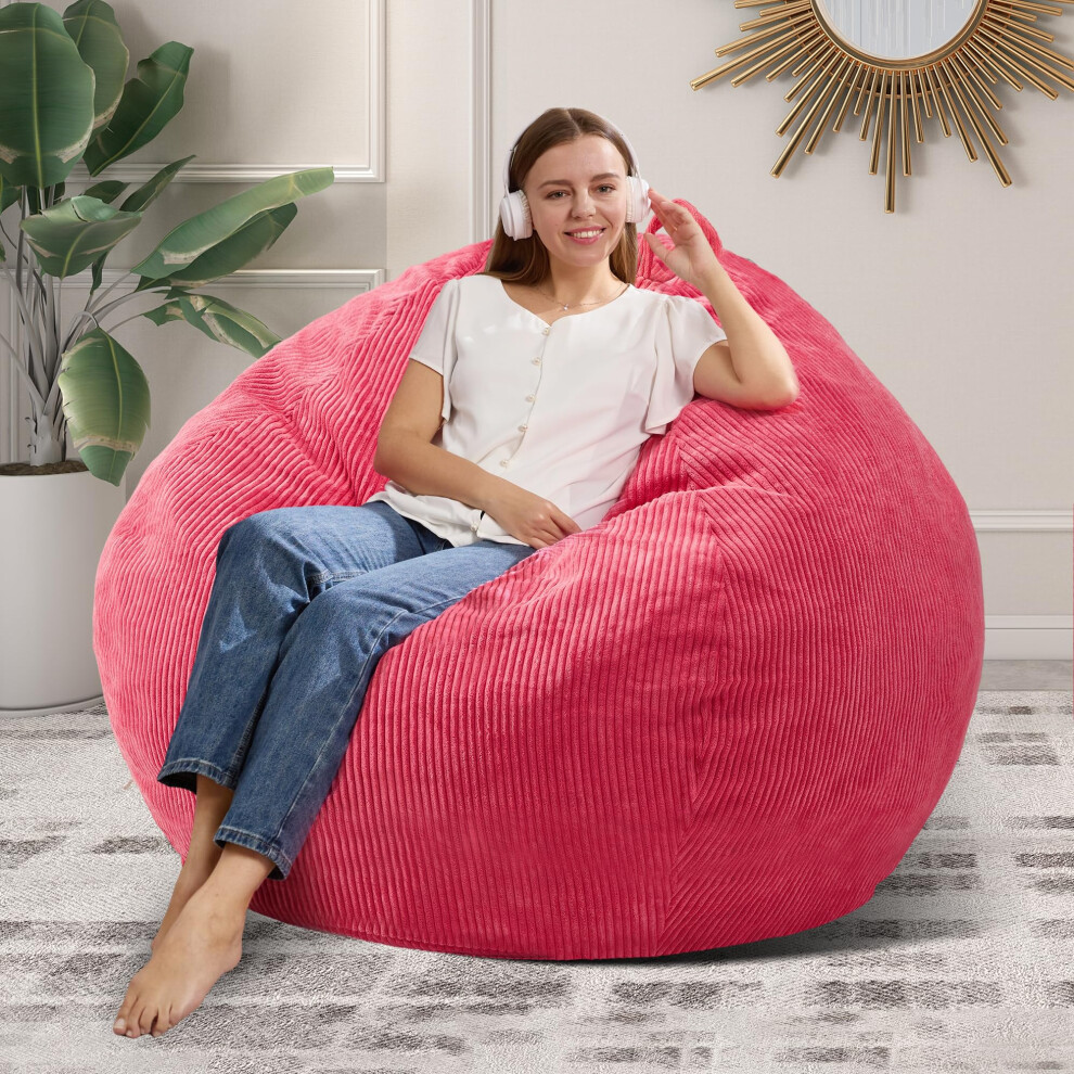 Poufs Cansunna en forme de larme pour adultes, avec housse en mousse à mémoire de forme lavable en machine, pour salon et chambre à coucher (gran