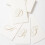 Caspari White Pearl Paper Linne Gsthanddukar Monogram Initial Grey Pack om 24 3