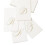 Caspari White Pearl Paper Linne Gsthanddukar Monogram Initial Grey Pack om 24 2