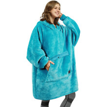 Catalonia Oversized Hoodie Dekbed Sweatshirt, Draagbare Sherpa Fleece Pullover voor Volwassenen
