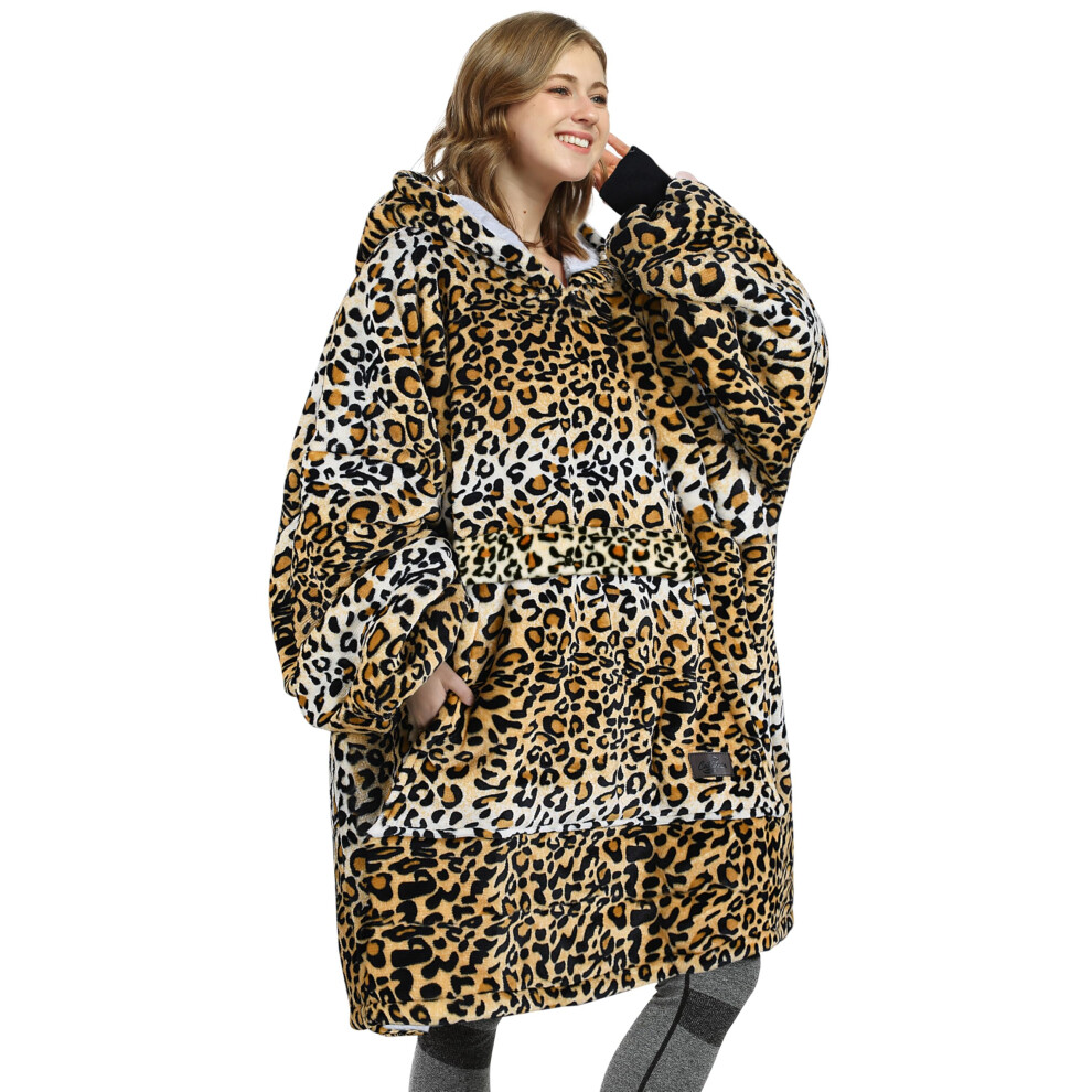 Sweat     capuche surdimensionn    en sherpa pour adulte, femme, adolescent, cadeau id   al pour petite amie