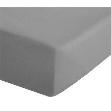 Catherine Lansfield Easy Iron Percale Combed Double Fitted Sheet Grey