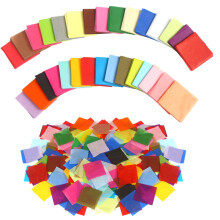 CCINEE 12000 Pcs 1 Inch Tissue Paper Squares 30 Assorted Colors Art Rainbow Tissue Paper Multicolor Tissue Mosaic Squares for Arts Craft Classroom DI