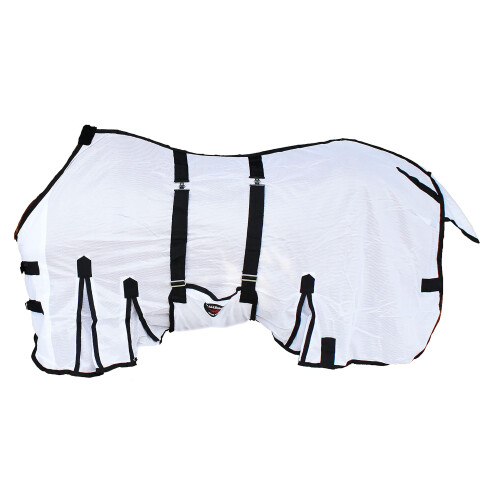 CHALLENGER 72"""" Horse Mesh Drap d'   t    l   ger Spring Airflow Blanc 73408B