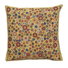 Charlotte Home Furnishings Decoratieve kussenslopen voor bed 16x16 inch Wandtapijt Kussenhoes voor bank en woonkamer Polka Dots Belgische Boho Sofa Ku