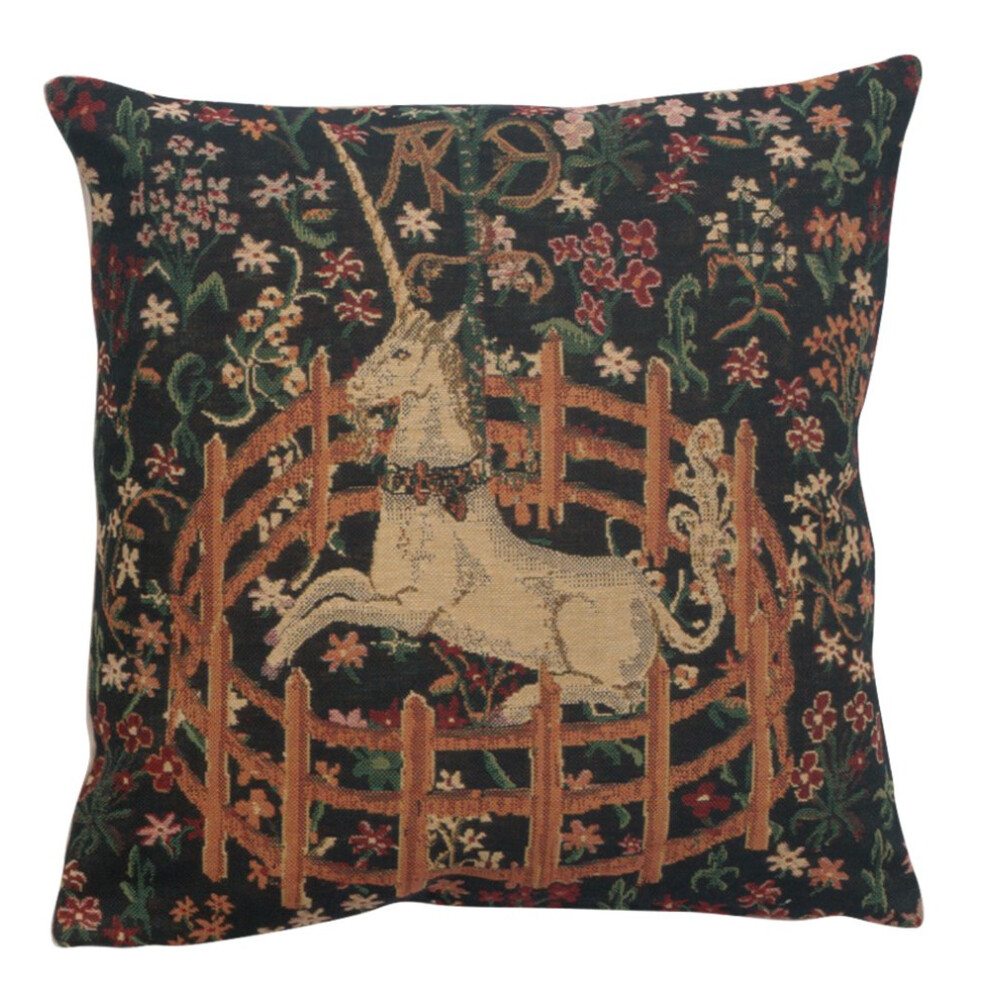 Charlotte Home Furnishings Throw Pillow Covers for Couch 16X16 in Unicorn Textured Decorative Pillow Covers for Bed Tapestry Sofa Pillow Covers for Co