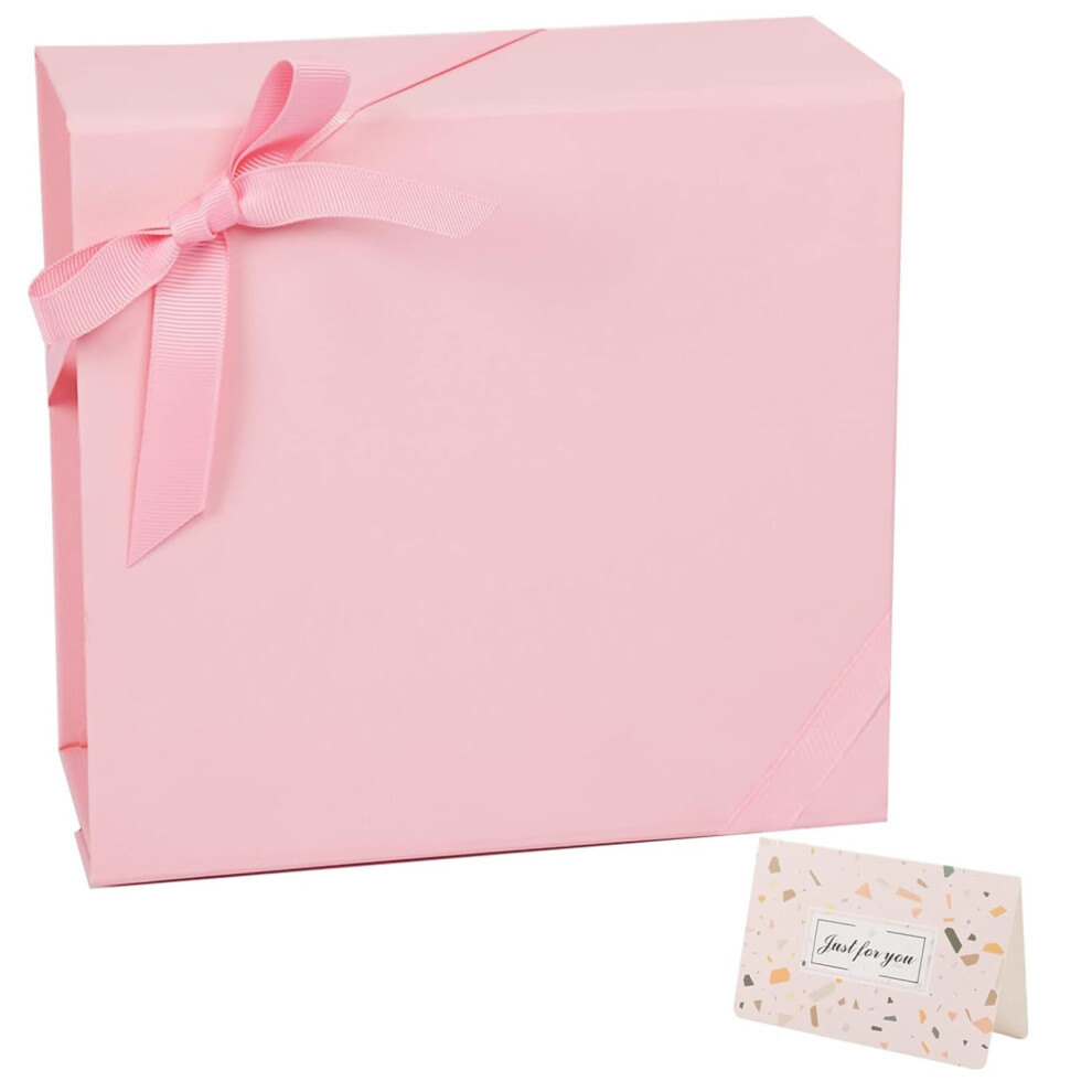 Coffrets Cadeaux Roses Charmgiftbox Avec Couvercles 7,4 X 7,0 X 3,2 Pouces, Coffret Cadeau MagnéTique Avec Ruban Pour Anniversaire, FêTe PréNatal-image