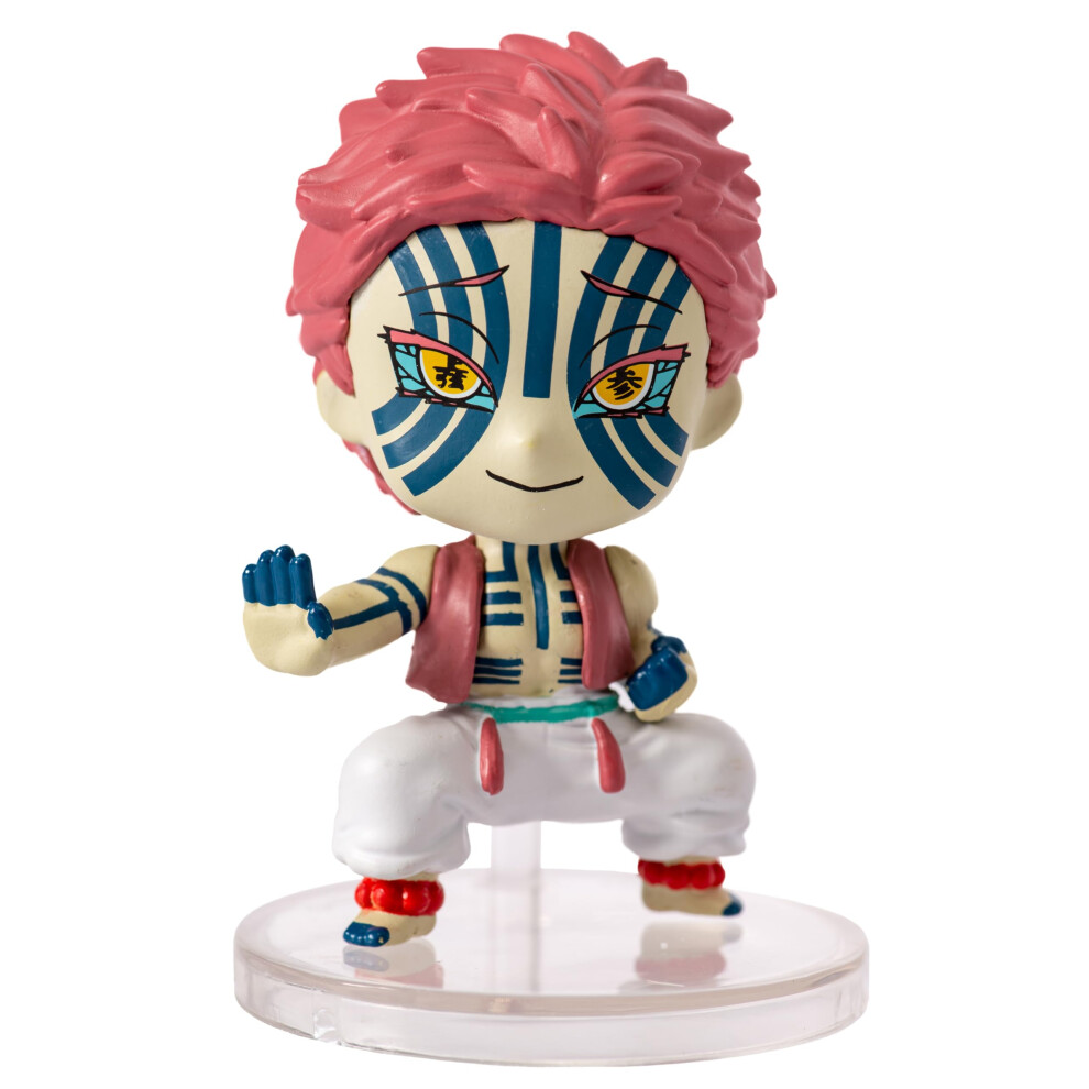 Figura De Akaza Demon Slayer De Bandai Chibi Masters | Figura De Akaza De 8 Cm Del Anime Y Manga Demon Slayer | Figuras Coleccionables De Anime:-image