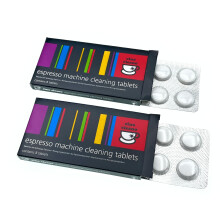Cino Cleano Reinigungstabletten - 16 Stück (2er-Pack), Entkalkungstabletten für Espressomaschinen, kompatibel mit Breville