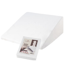 CirclesHome Wedge Pillow Cover 100% Cotton Zippered Wedge Pillow Case Protector Soft Hypoallergenic & Breathable - 25x25x10x2