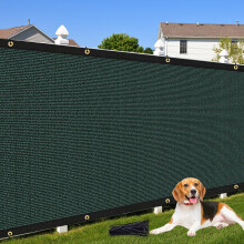 Cisvio Tela de Privacidade 6ft x 50ft 90% Bloqueio Cobertura Pesada Verde Escura