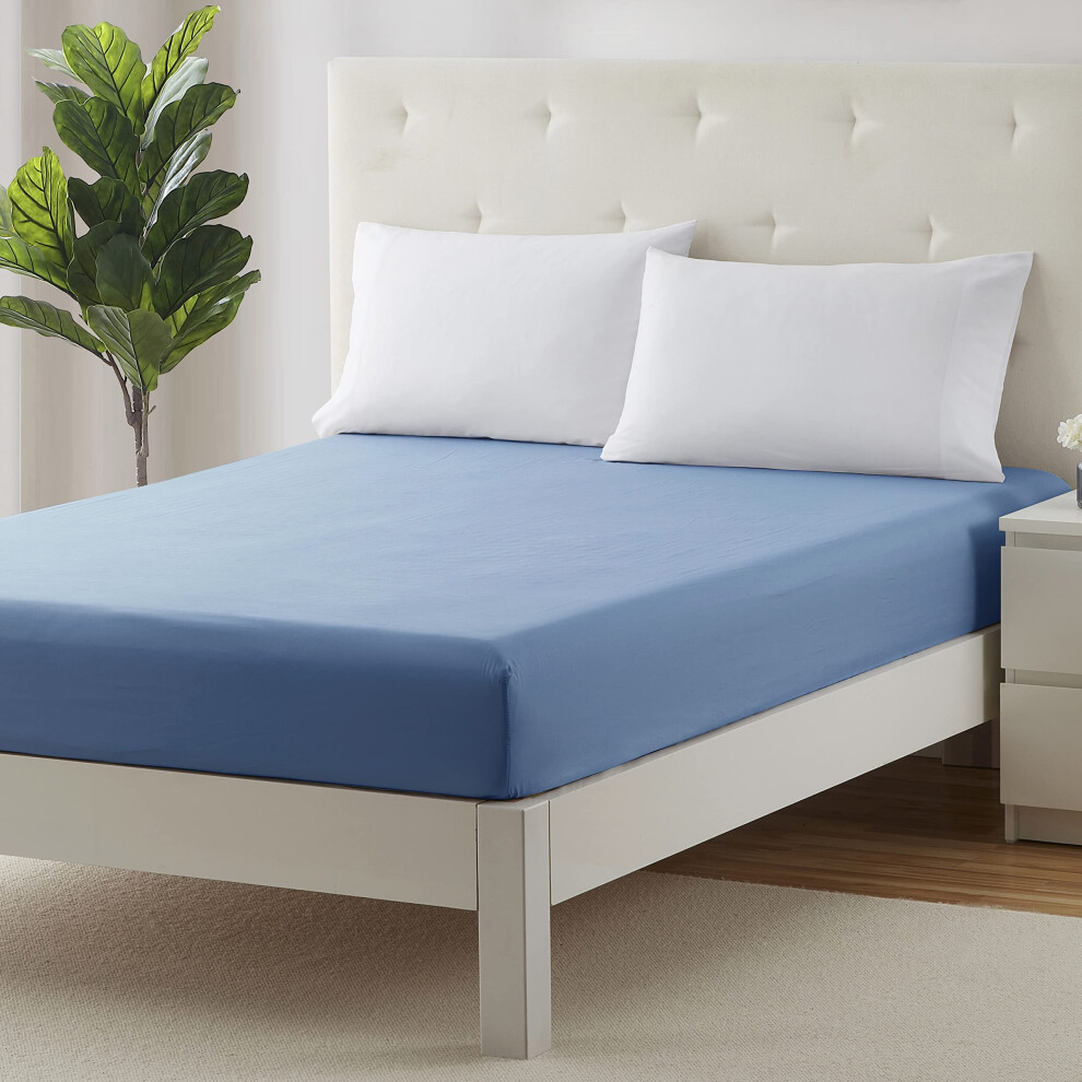 Clara Clark Spannbettlaken, Volle Gr Sse, Superweich, Volles Spannbettlaken, Passt Nur Fur Matratzen Bis Zu 40,6 Cm Knitter- Und Fleckenresisten-image