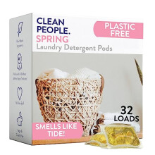 Clean People växtbaserade tvättkapslar – hypoallergeniska, ultra-koncentrerade, plastfria och återvinningsbara – Fläckbekämpningskraft