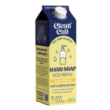 Ricarica di sapone liquido per le mani Cleancult - Verbena al limone - Idrata la pelle secca e sensibile - Realizzato con aloe vera e oli essenzi