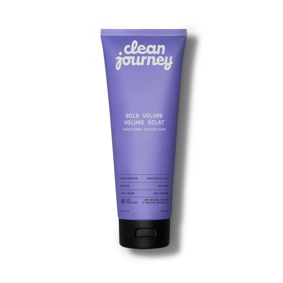 Cleanjourney Bold Volume Hair Conditioner Ewg Verified Infused With Rice Protein And Biotin For Fine Hair Volumizing + Texture Clean Ingredi
