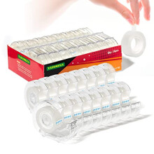 Rollos de cinta transparente con dispensadores, ideal para envolver regalos en casa, tiendas y escuelas, 16 unidades de 7/10 x 1000 pulgadas.