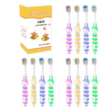 Clypolly Kids Bee Toothburh Soft Bristle Individuelt indpakket tandb?rster B?rneb?rstehoved til sm?b?rn Piger og drenge 3-12 ?r Pakke p? 12
