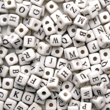 Colorations Jumbo Alphabet Beads 260 Pieces 10 of each letter A to Z Letter Beads 1/2 Inch Size Craft Projects Crafts for Kids Jewelry Making
