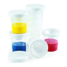 Farve uden spill hvidt l?g tempera malingskopper til b?rnev?rdi klasselokale malingsforsyning (10 pakke) Model: 10WPC