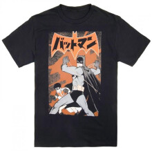 Batman 887776-large Batman Jiro Kuwata Batmanga Logo T-Shirt, Black - Large