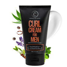 Controlled Chaos Curl Cream for Men - Hair Styling Cream For Wavy and Curly Hair With Shea Butter  Jojoba Oil  Coconut Oil  add Smoothness  Anti-frizz