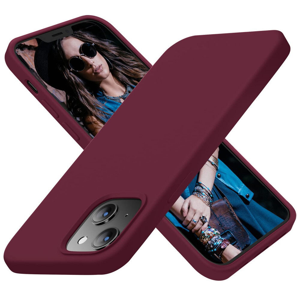Cordking Designed For Iphone 13 Case Designed For Iphone 14 Case Silicone Ultra Slim Shockproof Protective Phone Case With [Soft Anti-Scratch Microf 6901281728185