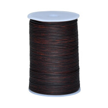Cords Essentials Round Genuine Leather String Cord Rope for Jewelry Making Necklaces Bracelets Kumihimo Braiding Wraps Crafts and Hobby Projects