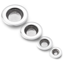 CORNERJOY 4 Pack Filtro de Dreno de Aço Inoxidável para Pia de Cozinha, Protetor de Dreno de Banheiro