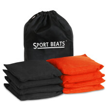 Cornhole Bags Set of 8 Regulation Weight & Size Corn Hole Bags Bean Bags for Cornhole Game Includes Carry Case