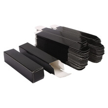 COSIDEA 50 PCS Empty Black Lip Gloss Boxes W23 xW23 xH103mm / 0.9 * 0.9 * 4.05 inch, Cosmetic Perfume/Mascara Box Packaging for Small Business Wholesa