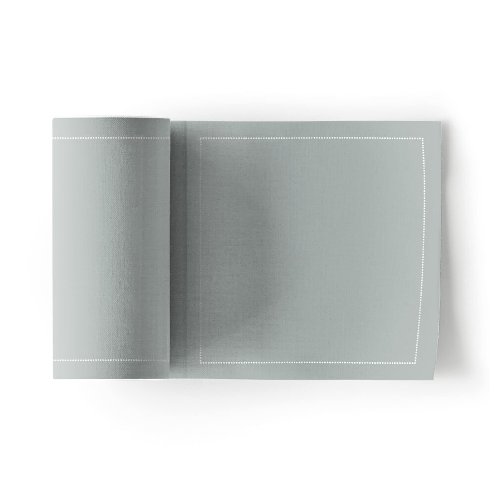 Serviette de table en coton - 10 x 10 cm - 50 unit   s par rouleau - Gris