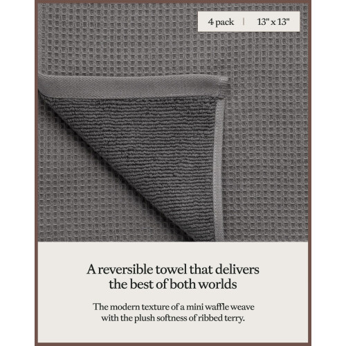 ?a????a Cozy Earth Waffle Terry Charcoal 2