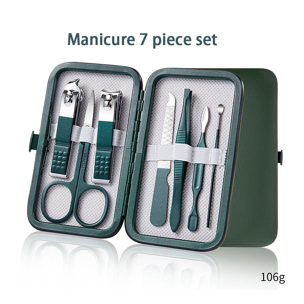 Nail Clippers Of Kiya Steel (7Pcs Set) Portable Manicure Sets Pedicure Kits Nail Clipper Set Personal Care Tools