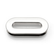 CRAFTMEMORE Inskruvad ovala gla Metall Skruva ihop Genomfringar Handvska Handtagskontakter Avlng handvska Ring 4 set (1-3/8 tum Silver)
