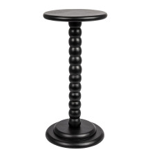 Creative Co-op staplad pedestal cocktail sidobord svart
