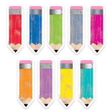 Creative Teaching Press Upcycle Style blyanter 6"""" Designer Cut-Outs (6592) 108 Antal (pakke med 1)