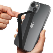 Impugnatura per telefono cellulare Sinjimoru con clip a forma di C, cinturino in silicone per custodia del telefono, con clip come supporto ad an