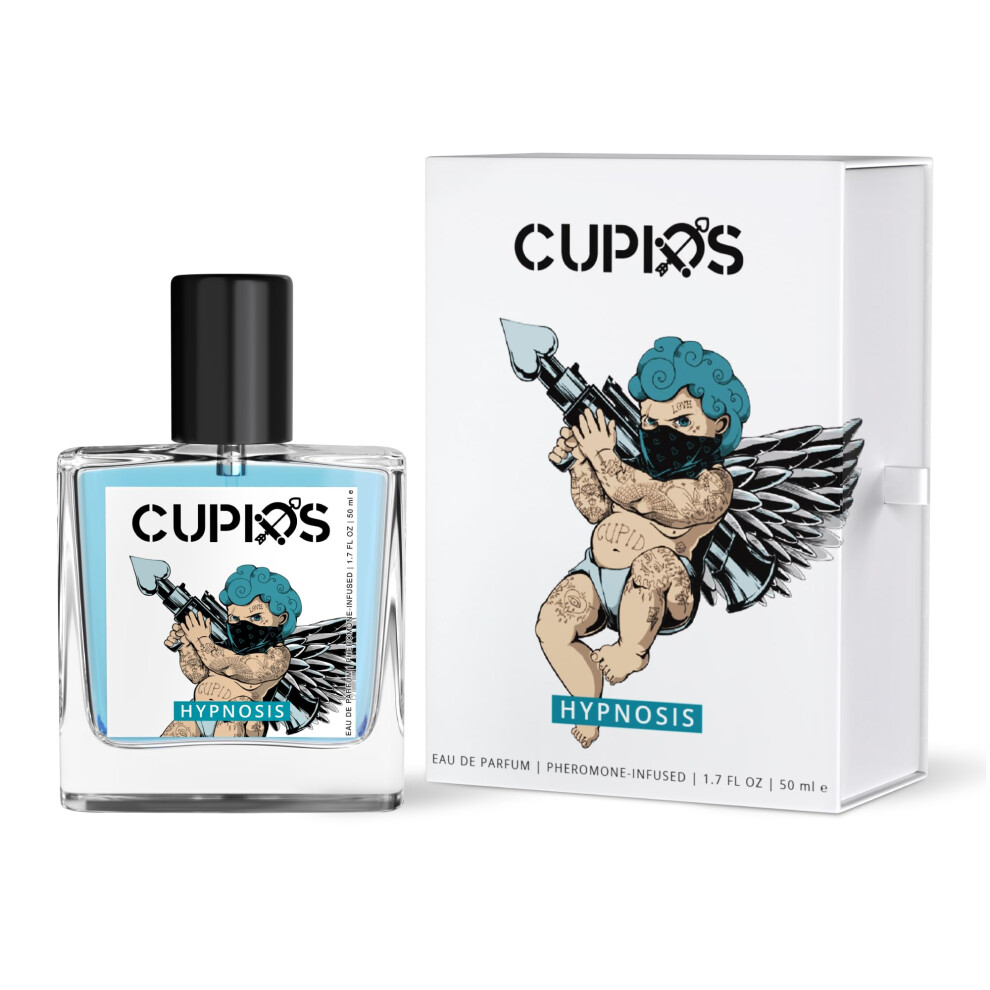 Cupids Original EDP Hypnosis 2.0 Pheromone-Infused Cologne for Men - Pheromone Perfume for Men Fragrance - Real Pheromone Perfume 50ml (1.7 Fl Oz (Pac
